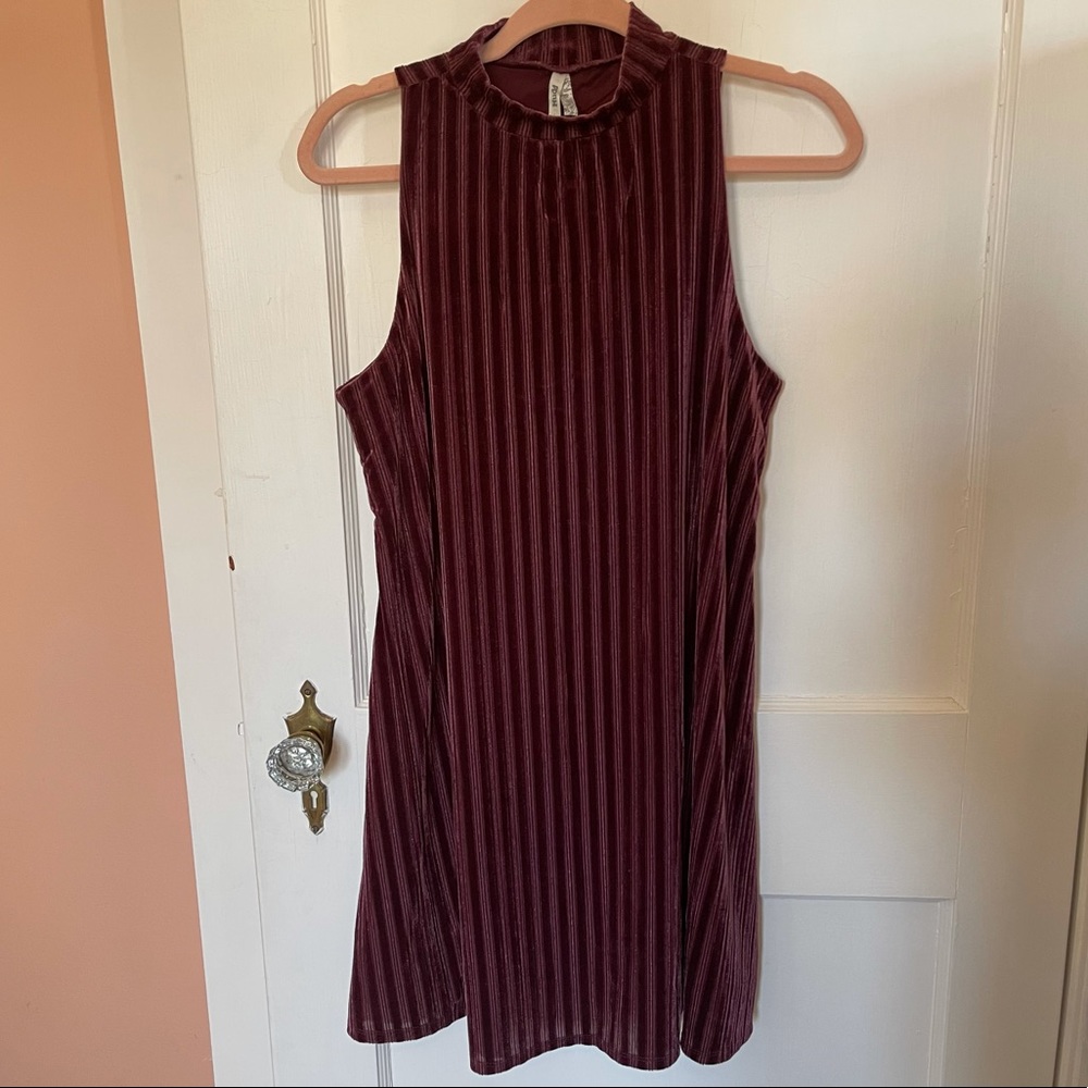 MUDD Velvet Striped Dress sz L